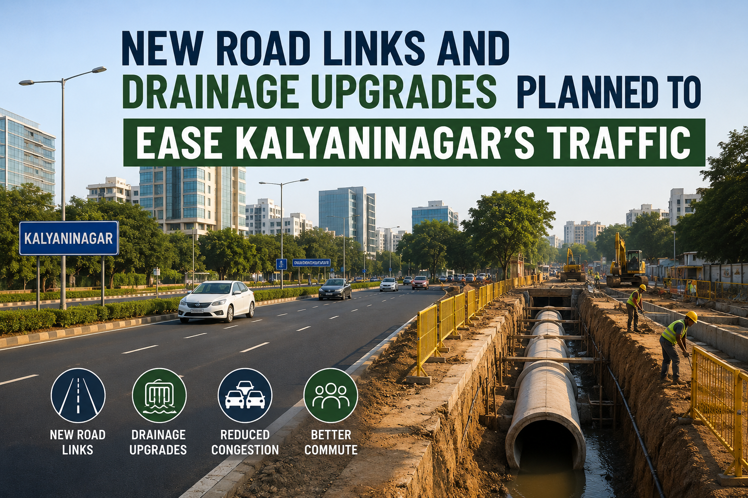 New Road Links and Drainage Upgrades Planned to Ease Kalyaninagar’s Traffic Woes