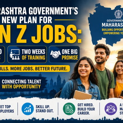 Maharashtra Government’s New Plan for Gen Z Jobs: 1,000 Fairs, Two Weeks of Training, One Big Promise